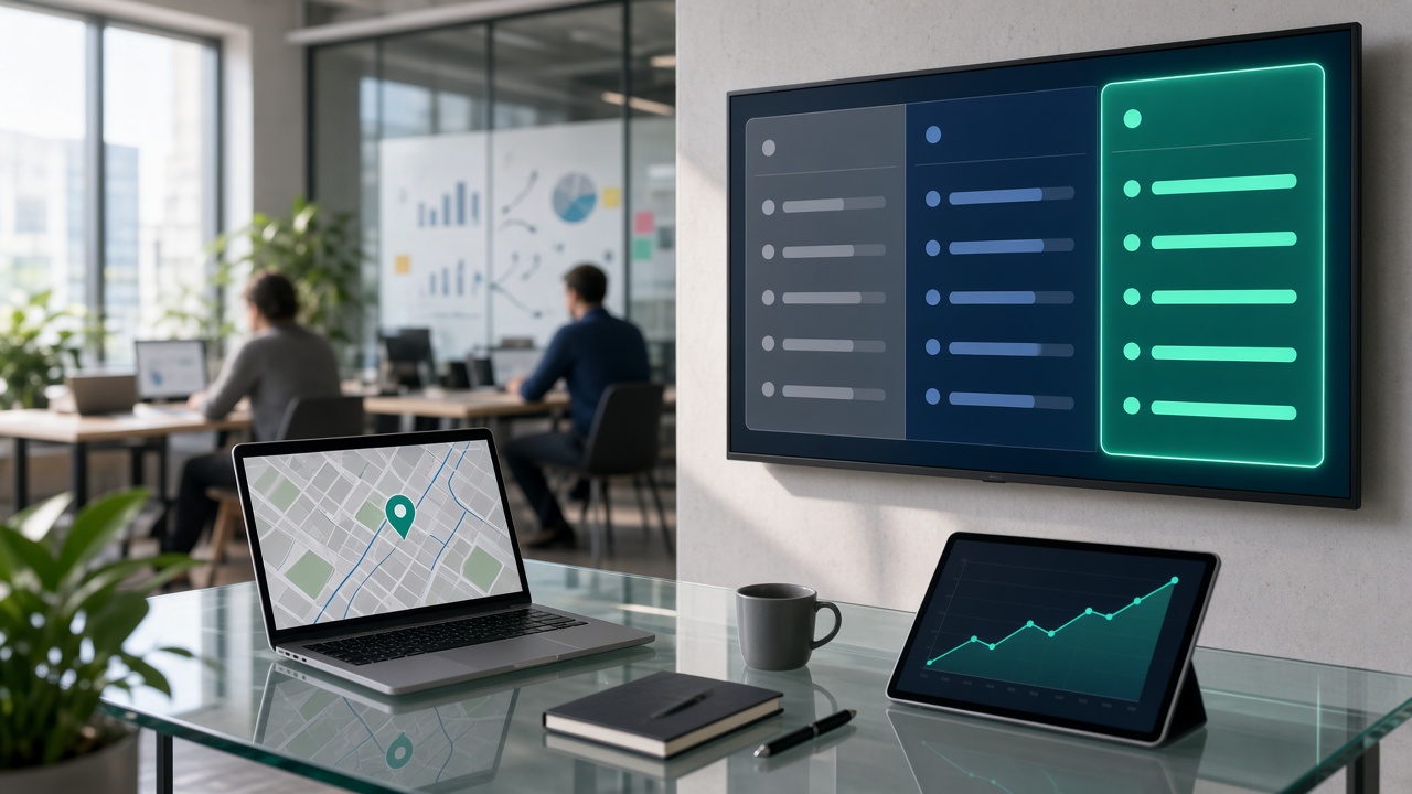 Image #3 — Сравнительная таблица подходов к локальному SEO: самостоятельное выполнение, типовой подрядчик и профессиональная студия